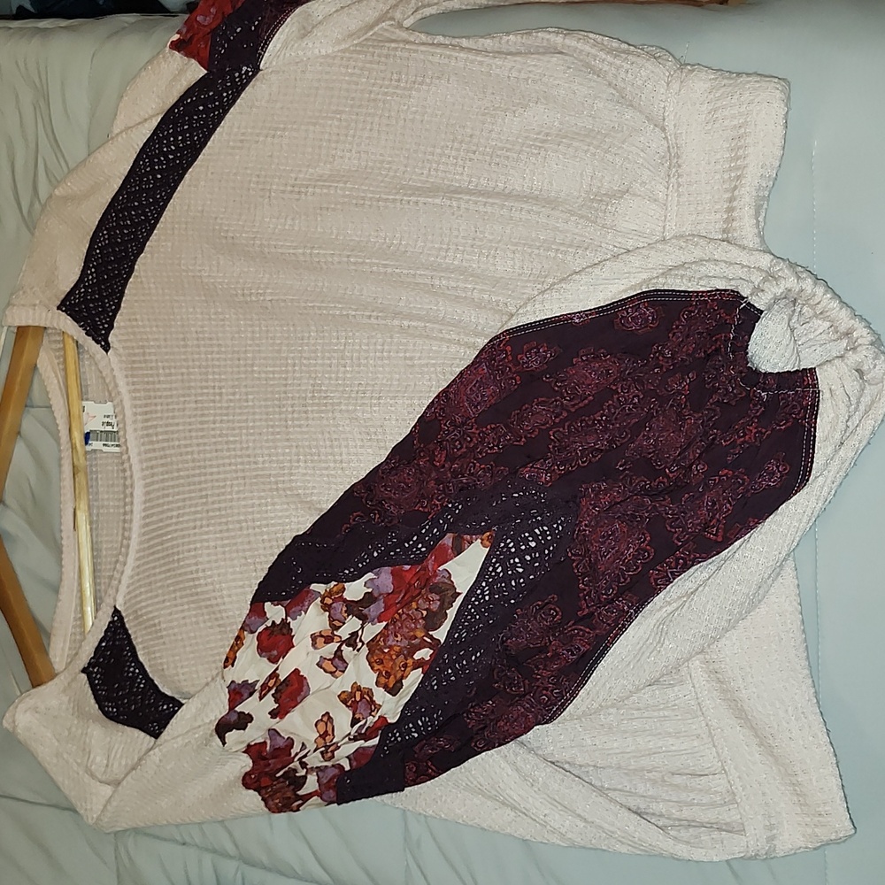 Free people knit long-sleeved shirt size M - Picture 2 of 5
